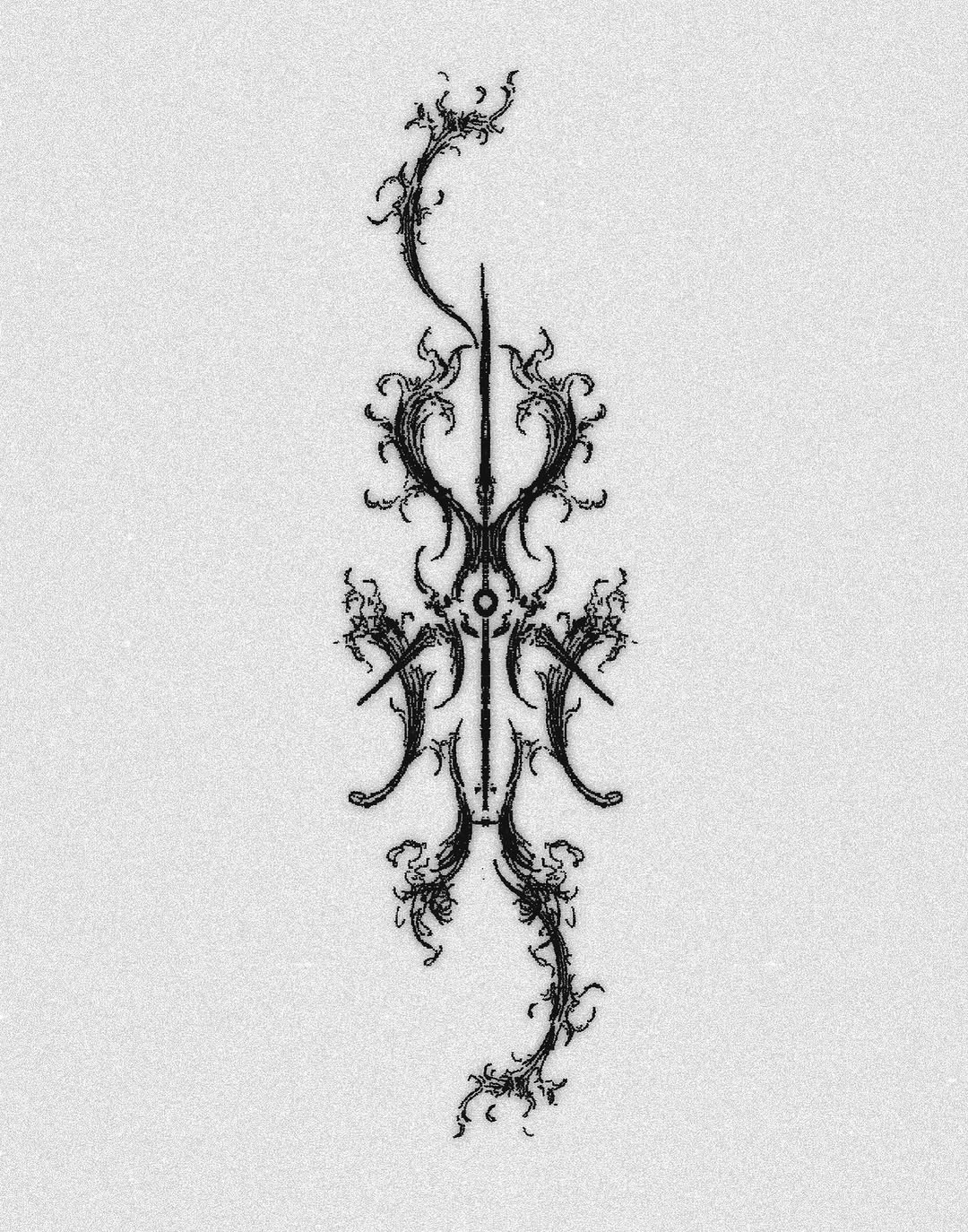 Tattoo by @hoodyink — ornamental, blackwork