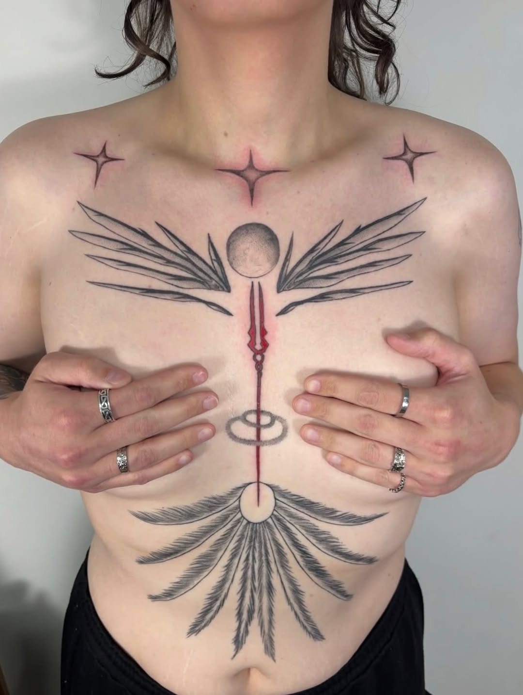 Tattoo by @sterlingstattoos — black_and_grey, geometric