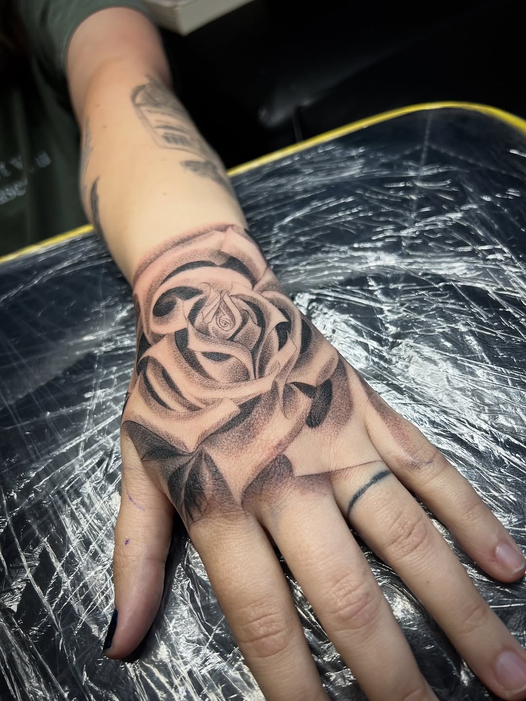 Tattoo by @osopolar_tattoos — black_and_grey, realism