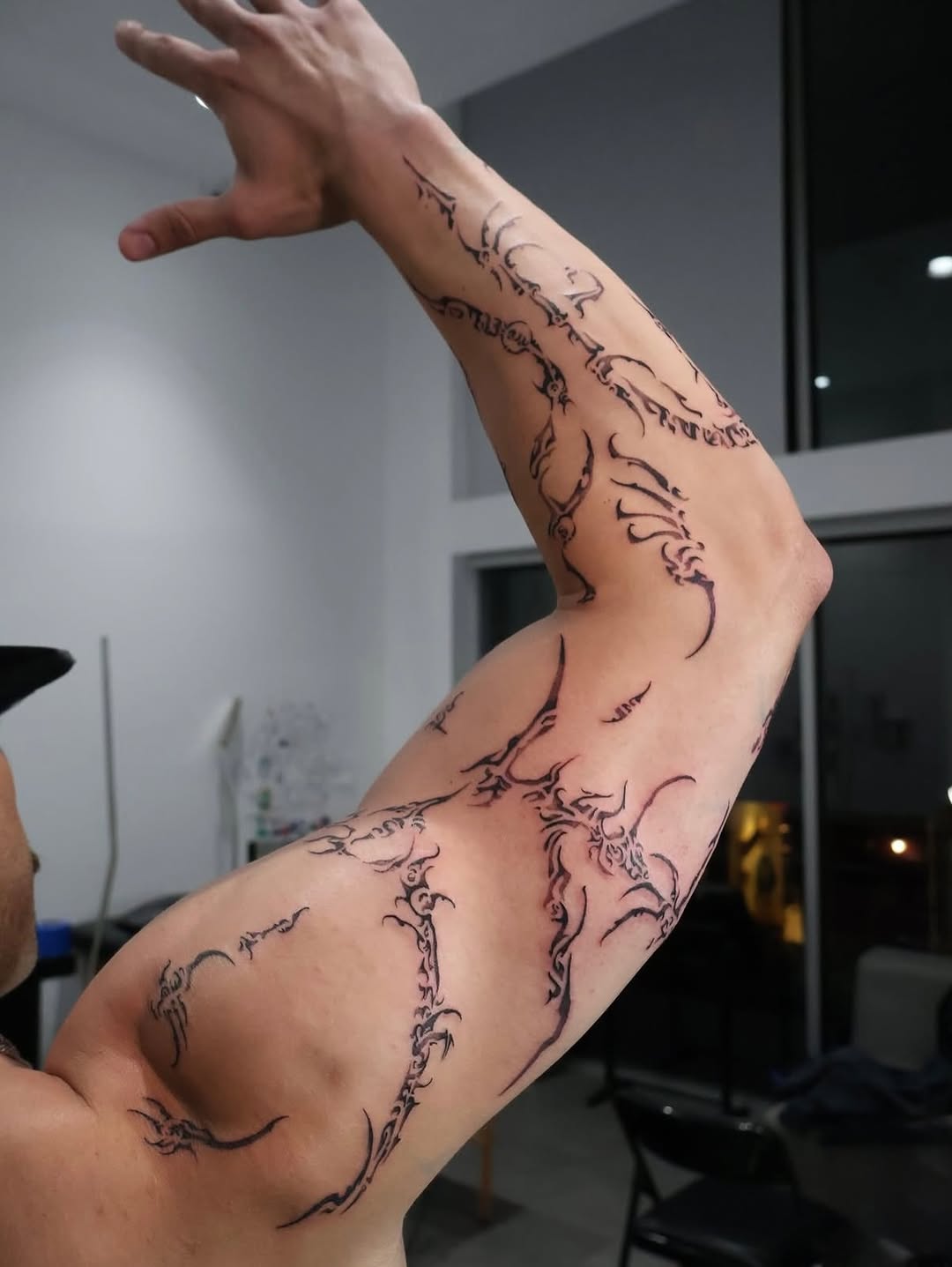 Tattoo by @zarmina_tattoo — blackwork