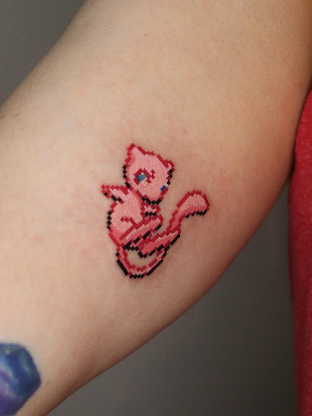 Tattoo by @insert_coin_1 β anime, pixel_art