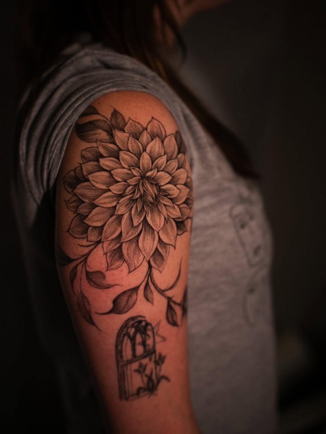Tattoo by @simwerks — illustrative, black_and_grey