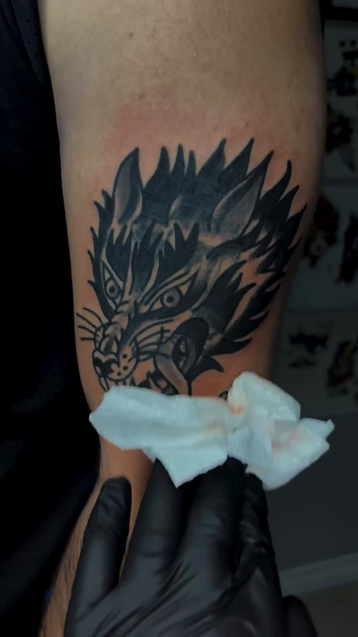 Tattoo by @tattoobraedon โ blackwork