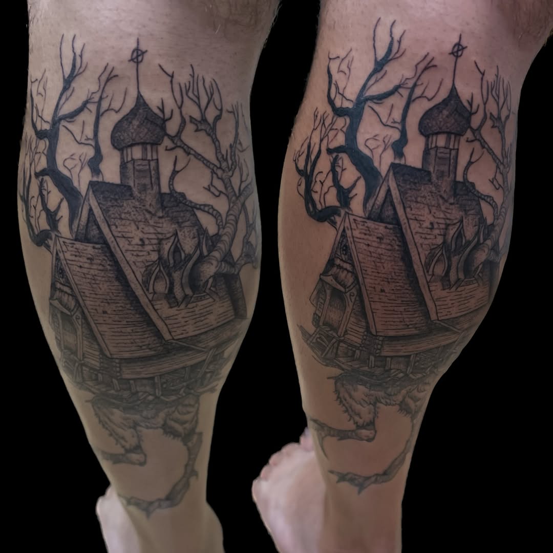 Tattoo by @killgore.ink — black_and_grey, illustrative