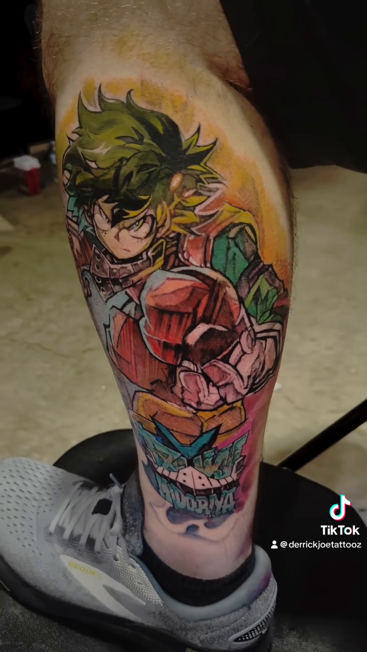 Tattoo by @derrickjoetattooz โ anime