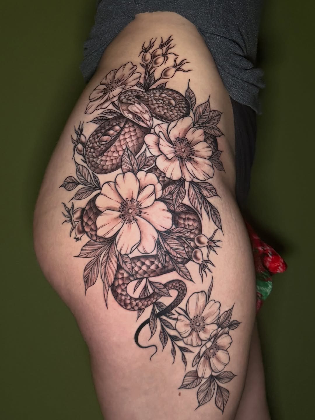 Tattoo by @sumsumtattoos โ realism, black_and_grey