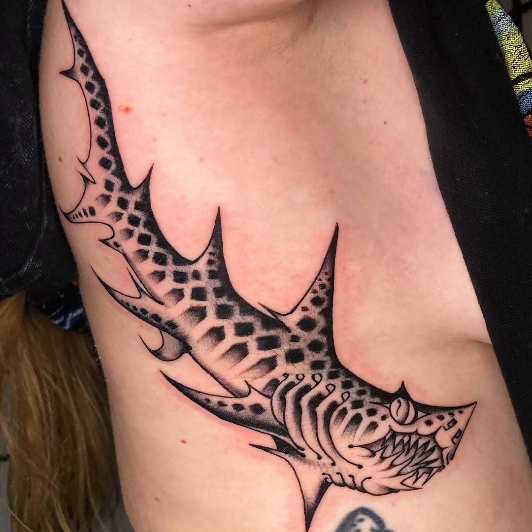 Tattoo by @nickhetzel — blackwork