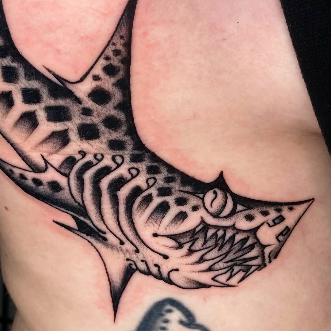 Tattoo by @nickhetzel — blackwork