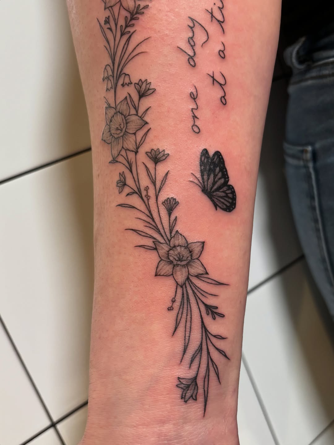 Tattoo by @daynatattoos — fine_line, lettering_script