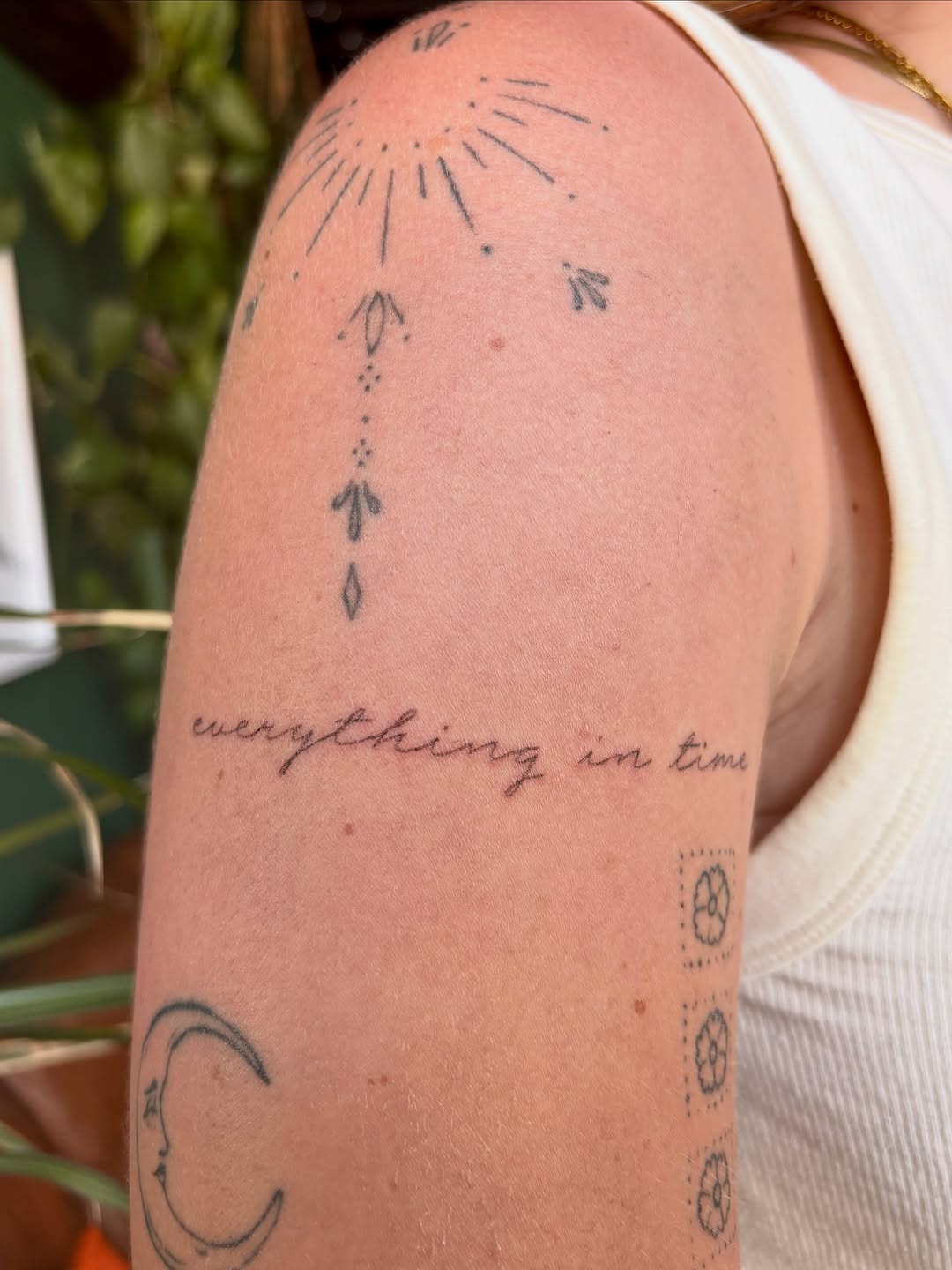 Tattoo by @seneca_studios — fine_line, lettering_script