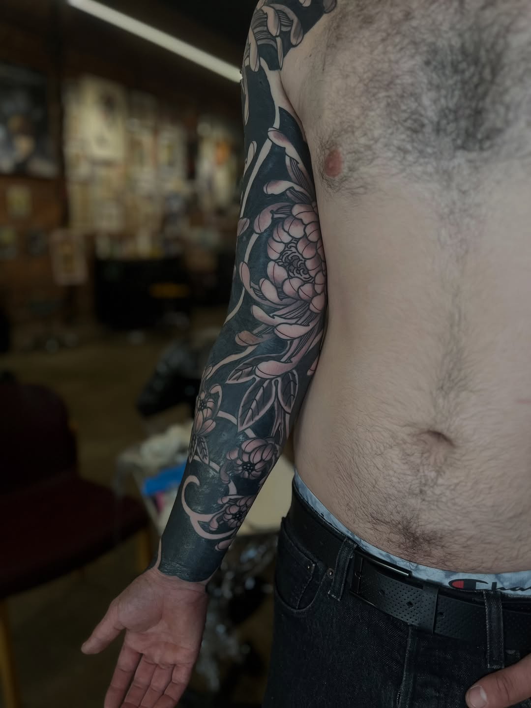 Tattoo by @ichibotattoos — japanese_irezumi, blackwork