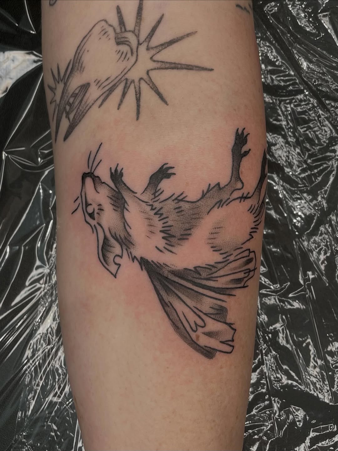 Tattoo by @prettyugly.sem — black_and_grey, dotwork