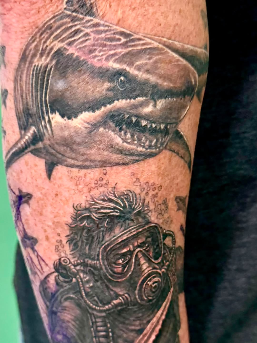 Tattoo by @kinghell73 — realism, black_and_grey