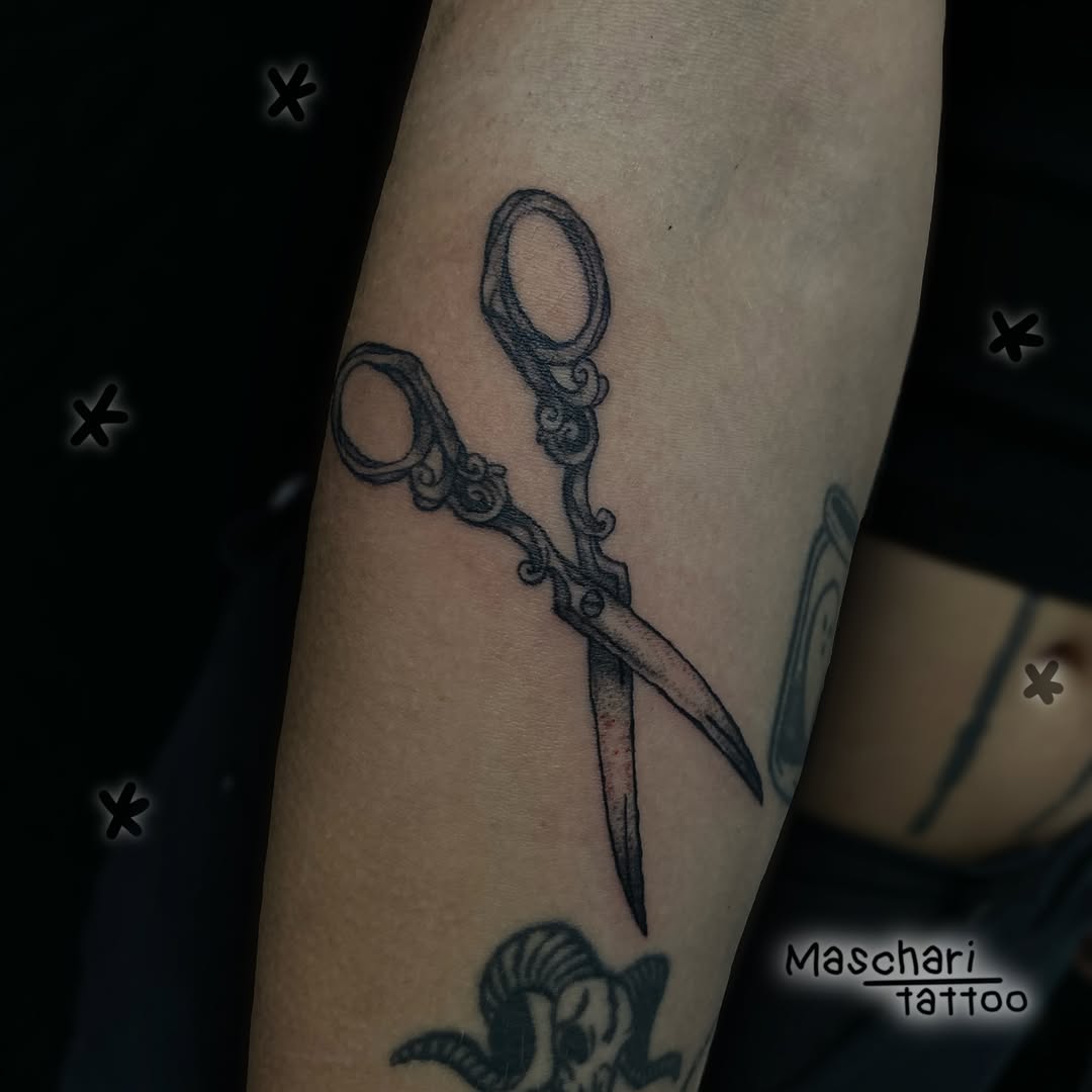Tattoo by @mascharitattoo — black_and_grey
