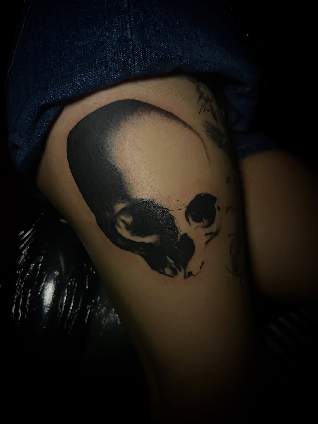 Tattoo by @halfwit__ — blackwork, realism