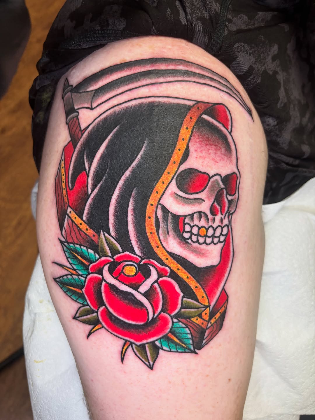 Tattoo by @aaronmasterstattoos — american_traditional, illustrative