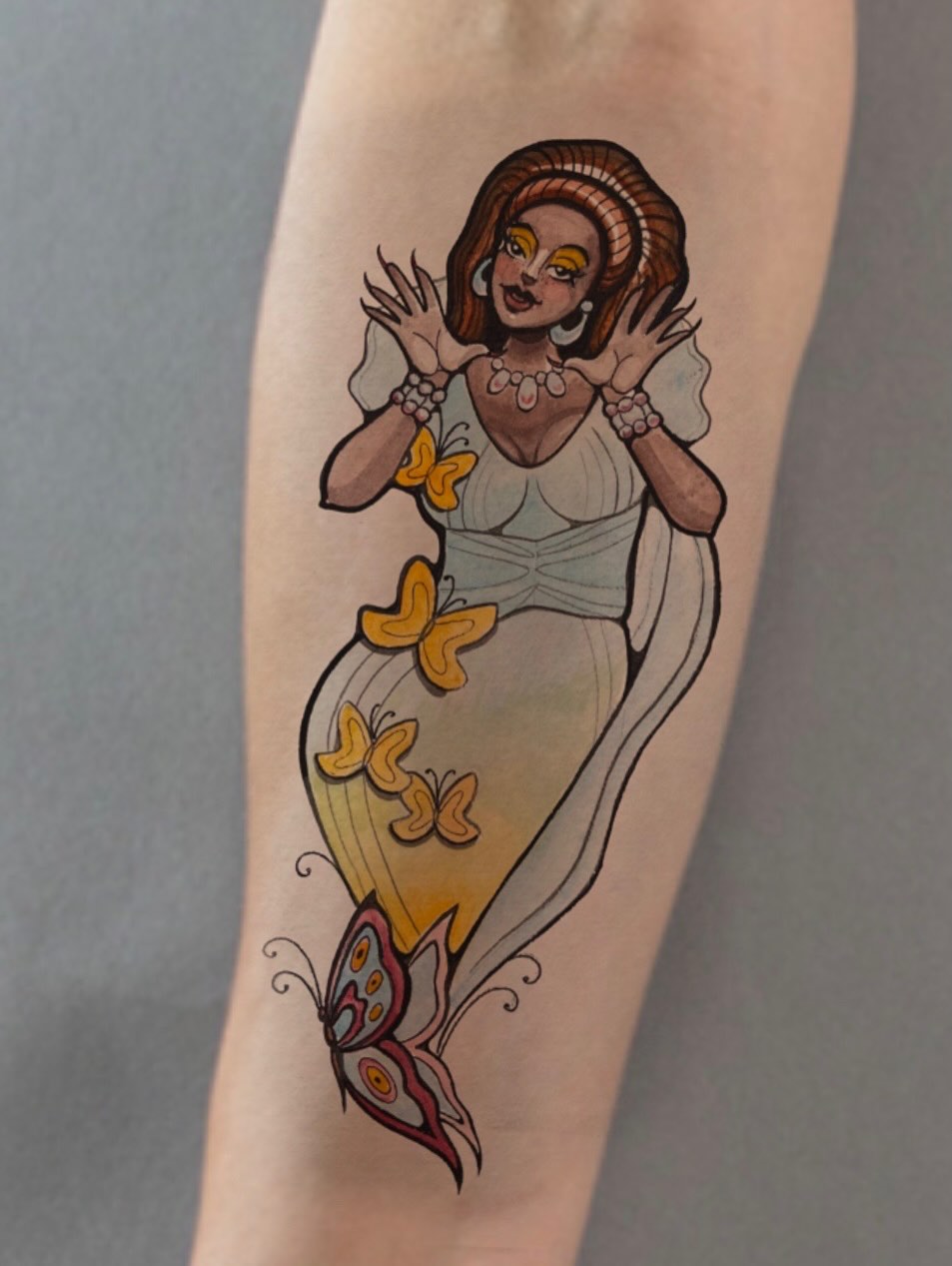 Tattoo by @samanthacastrovinci — new_school, watercolor