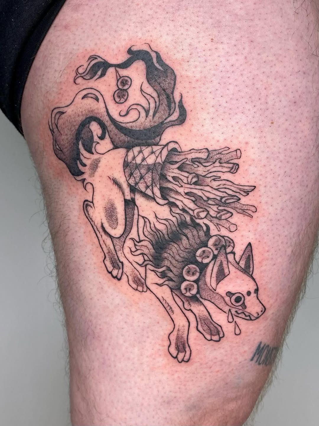 Tattoo by @sabbatma — japanese_irezumi, black_and_grey