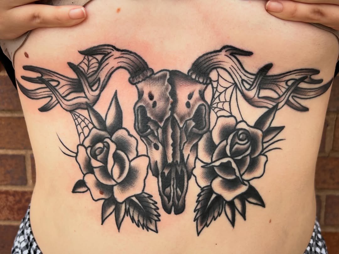 Tattoo by @asecularhazer — american_traditional, black_and_grey