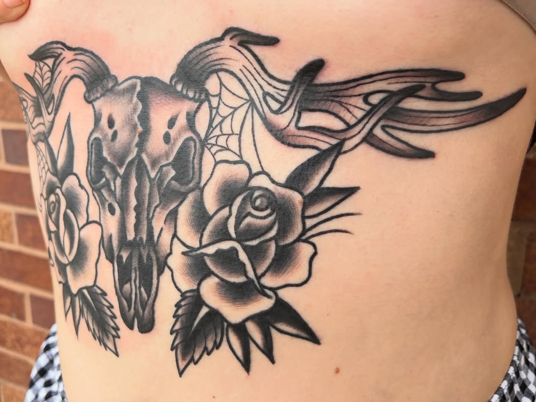 Tattoo by @asecularhazer — american_traditional, black_and_grey