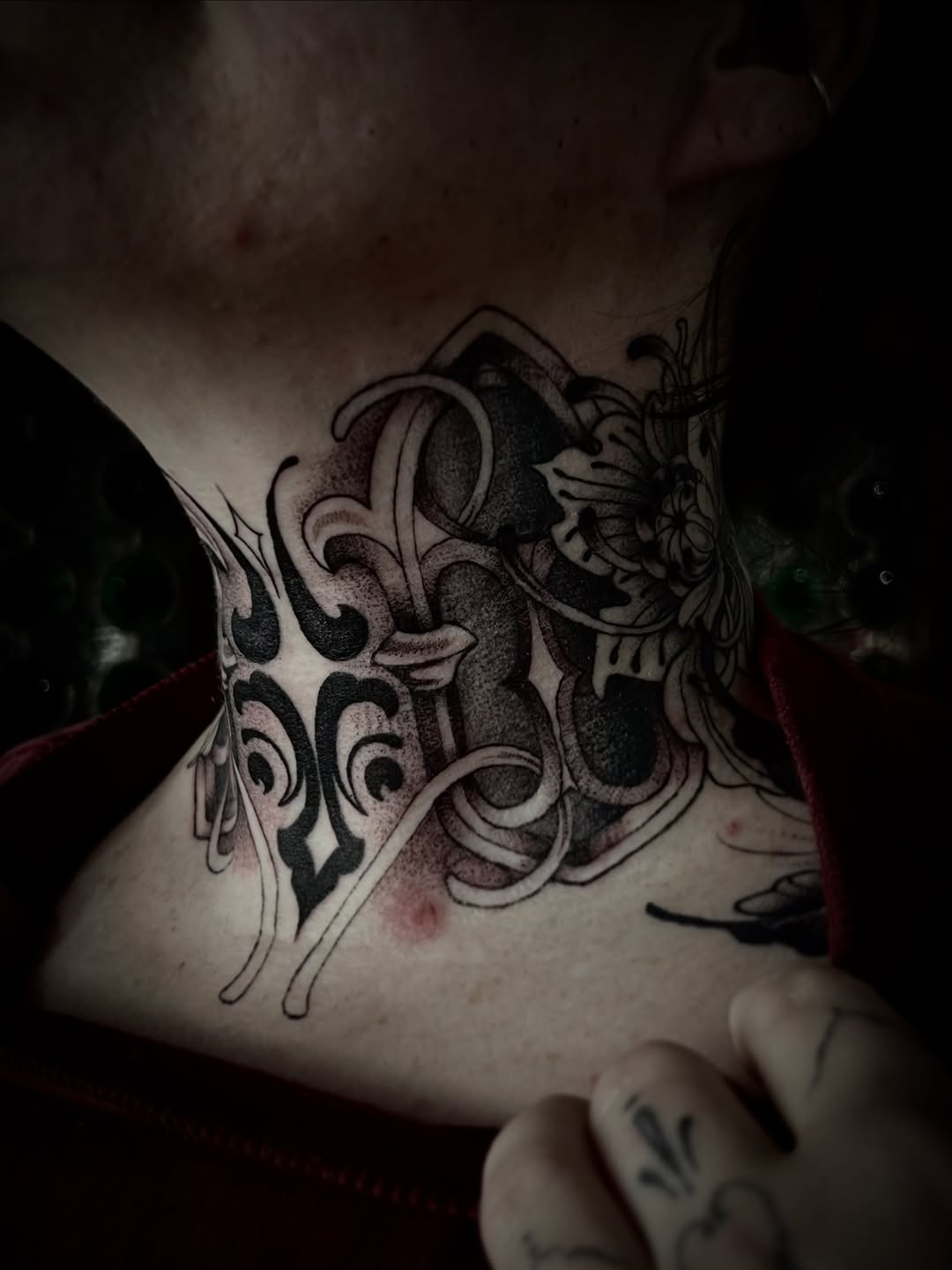 Tattoo by @rachktattoo — blackwork, dotwork