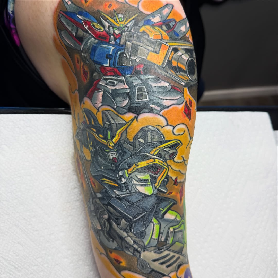 Tattoo by @luckyleftytattoos — new_school, anime