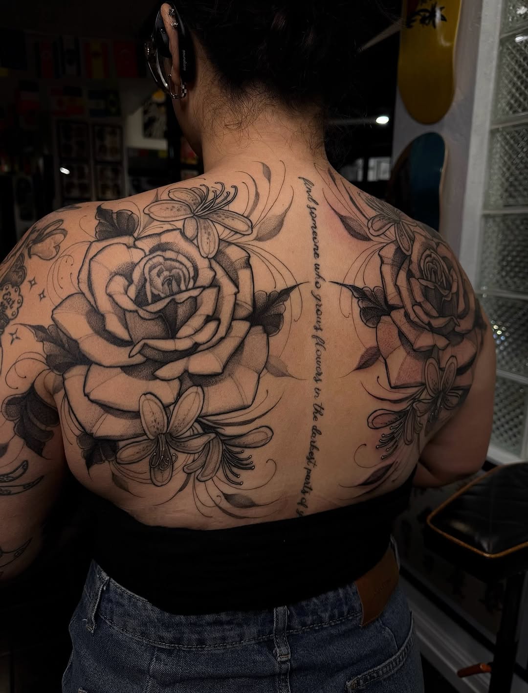 Tattoo by @kaylacancion — black_and_grey, lettering_script