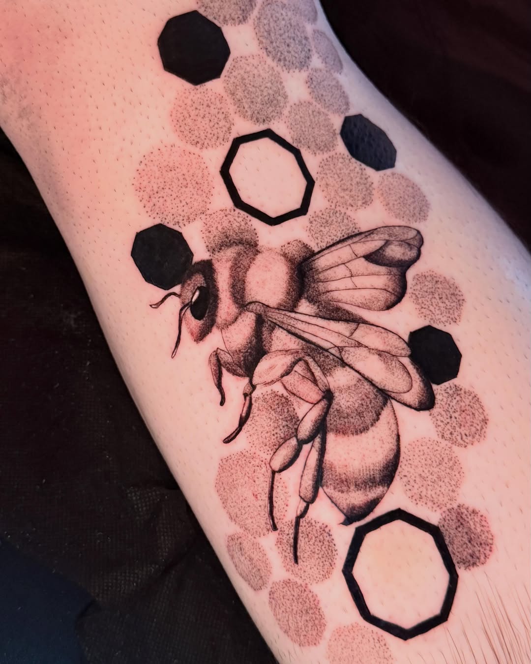 Tattoo by @inkszi — dotwork
