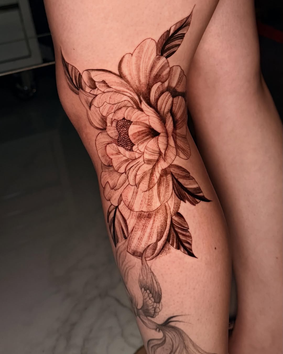 Tattoo by @inkszi — black_and_grey