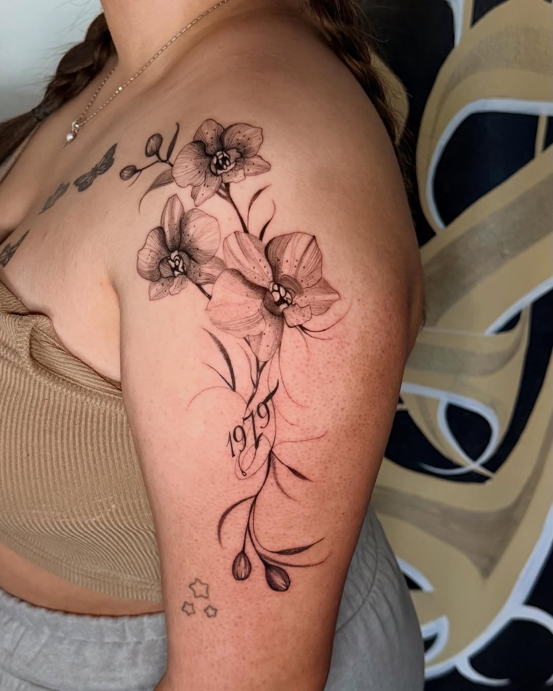 Tattoo by @inkszi — fine_line, black_and_grey