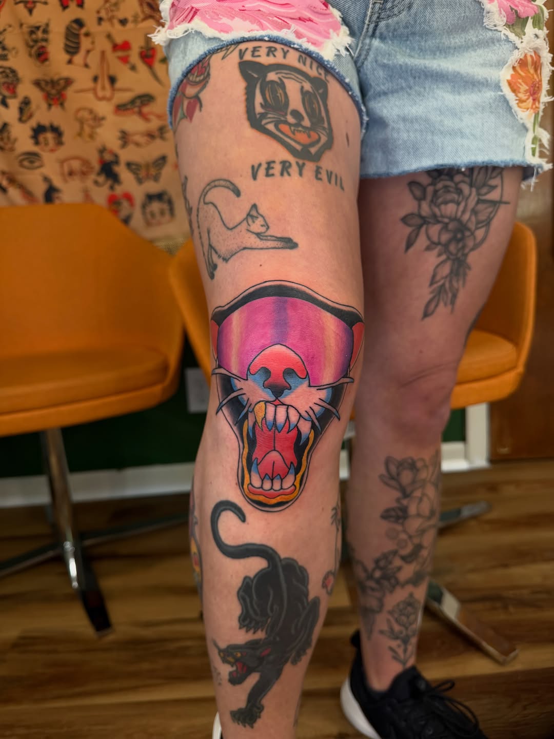 Tattoo by @mobunniemoproblems — american_traditional, illustrative