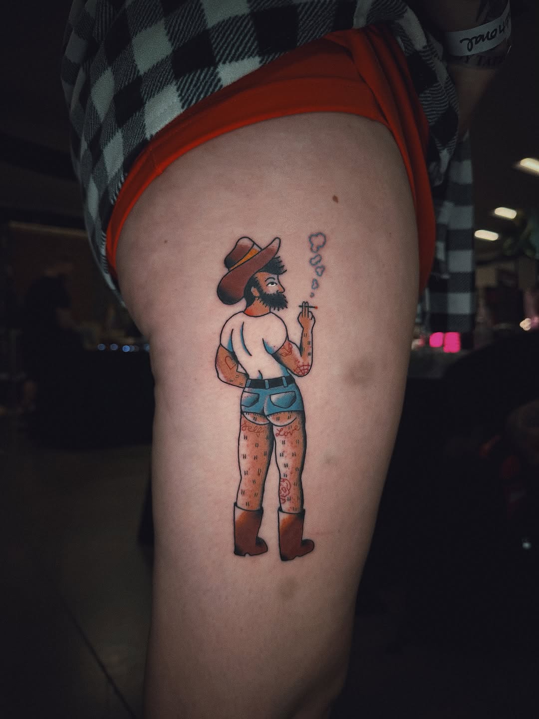 Tattoo by @mobunniemoproblems — american_traditional, illustrative
