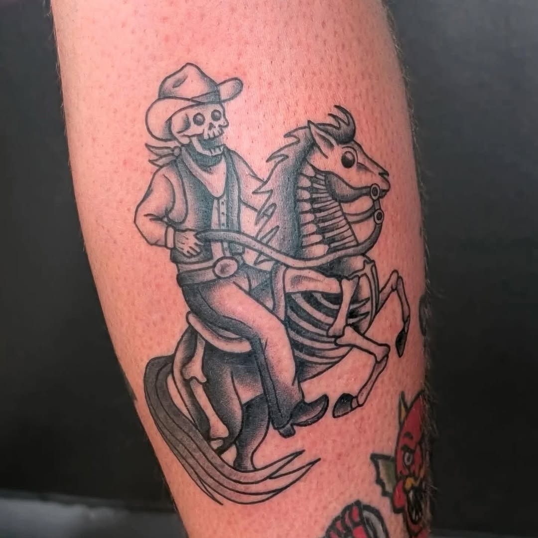 Tattoo by @casxket — american_traditional, illustrative