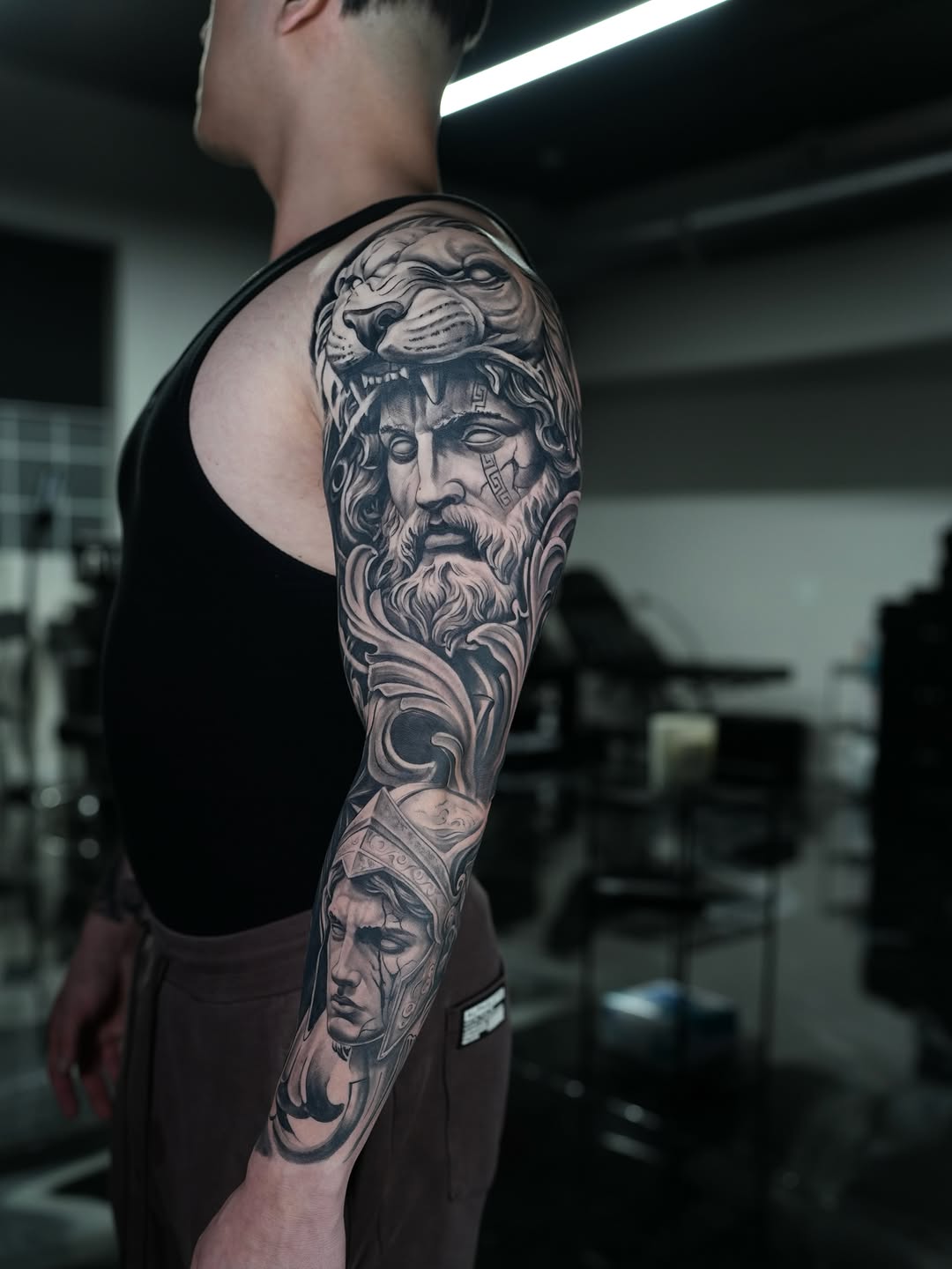 Tattoo by @loi.tattoosj — realism, black_and_grey