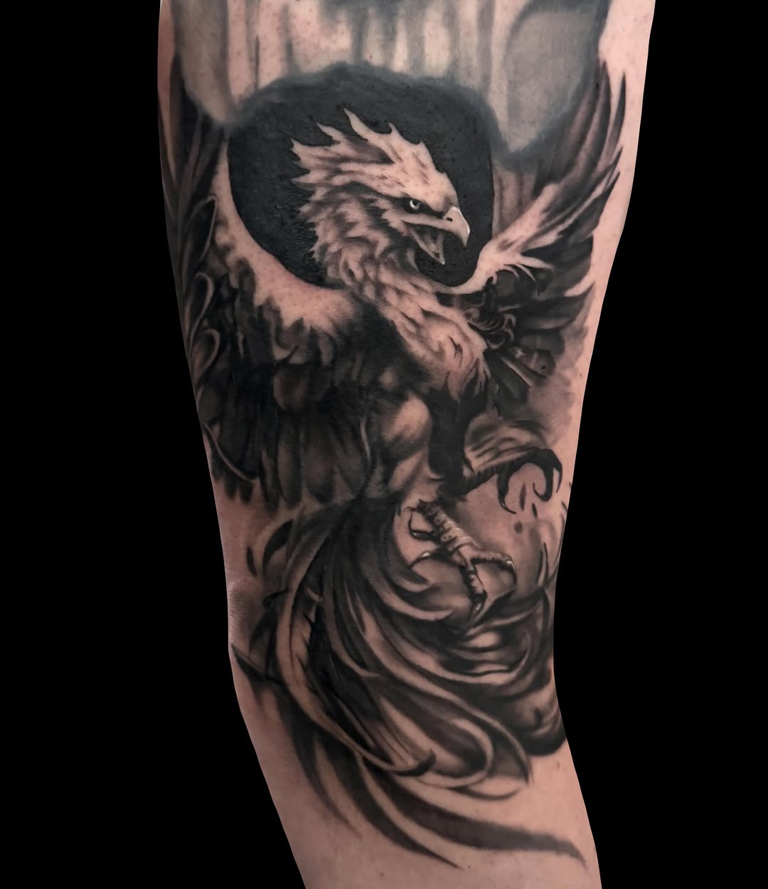 Tattoo by @jenbeantattoos โ realism, black_and_grey