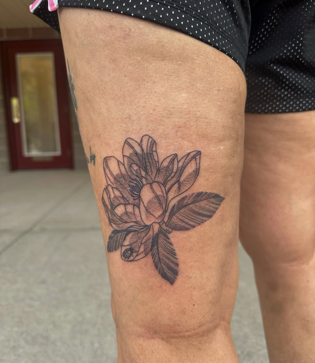 Tattoo by @valvntin — black_and_grey