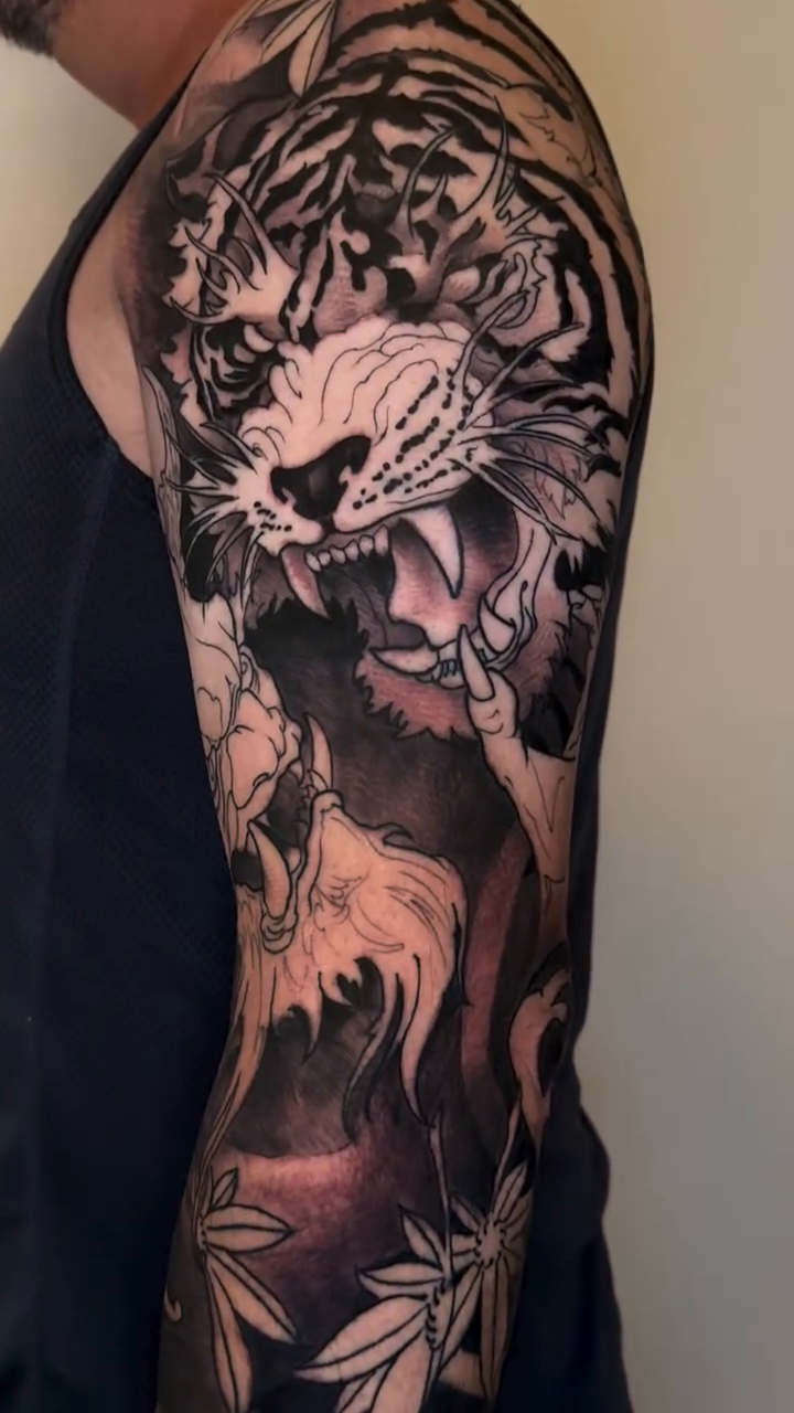 Tattoo by @mikeygraffiks — black_and_grey, realism