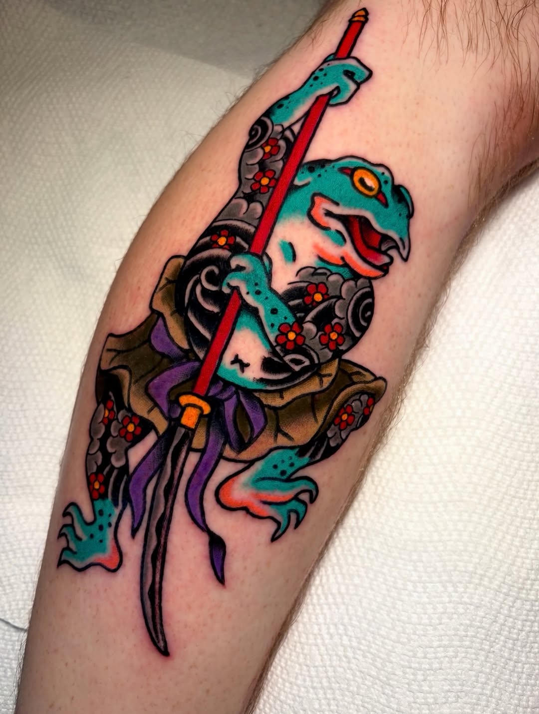 Tattoo by @mickeyputts — american_traditional, japanese_irezumi
