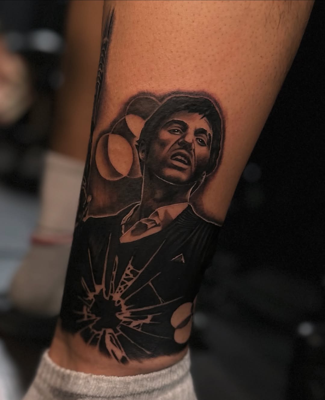 Tattoo by @inkmando — realism, black_and_grey