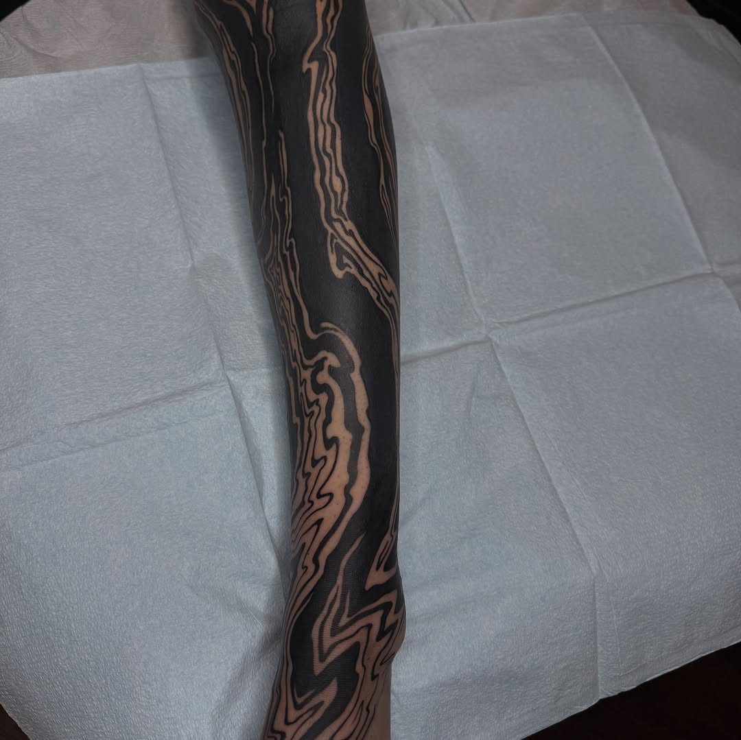 Tattoo by @professor.lore — blackwork
