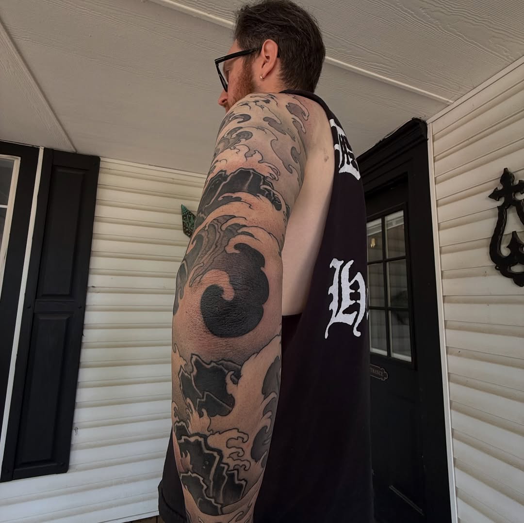 Tattoo by @professor.lore — japanese_irezumi, black_and_grey