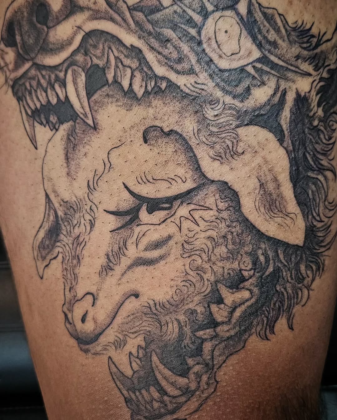 Tattoo by @pin.poked_ β black_and_grey, realism