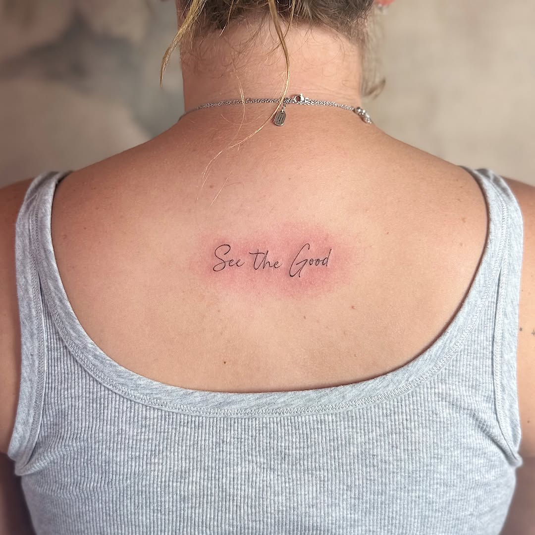 Tattoo by @inkwithchristian — fine_line, lettering_script