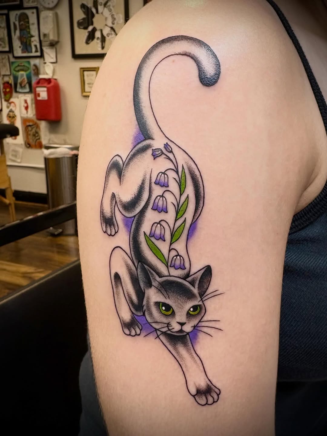 Tattoo by @harmo.ink — illustrative, realism