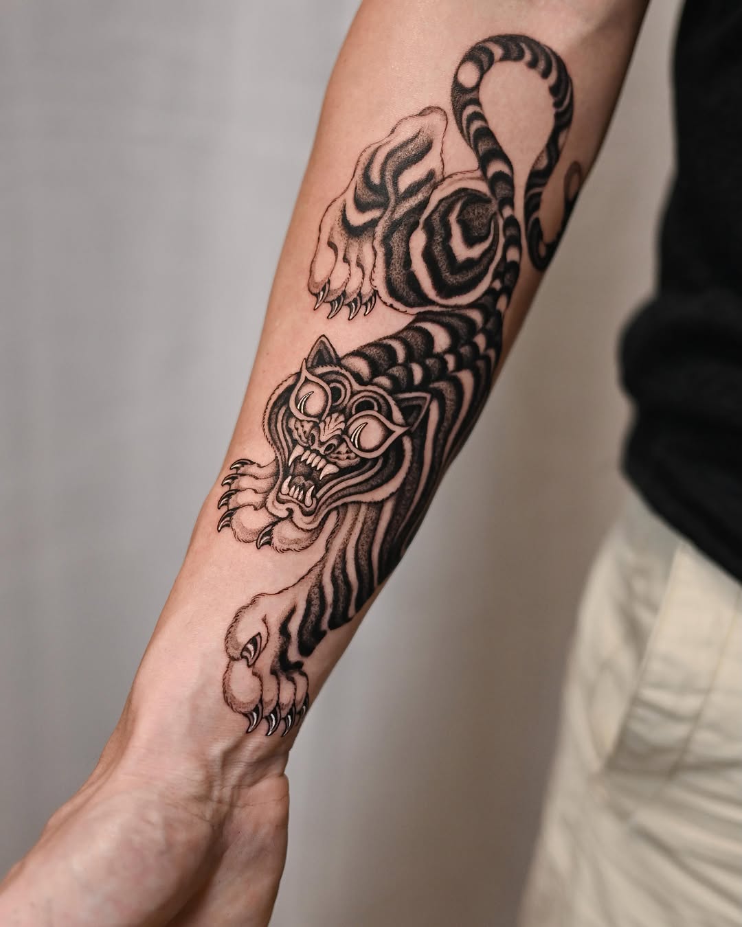 Tattoo by @monkeybob_ttt — japanese_irezumi, black_and_grey
