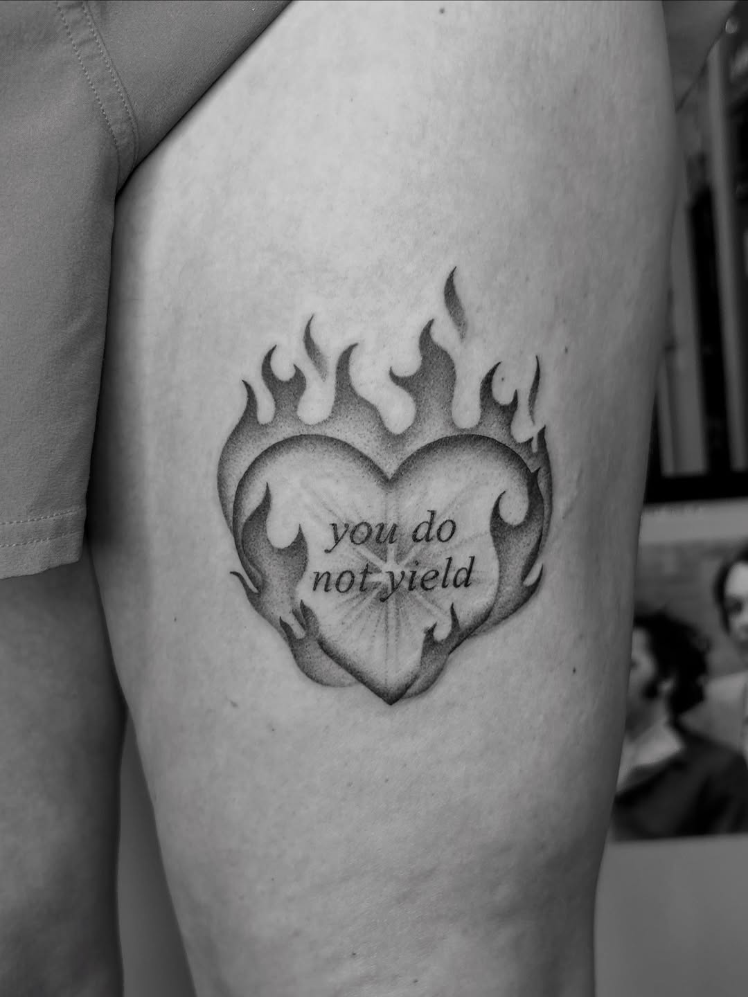Tattoo by @serahsubmarine — illustrative, black_and_grey