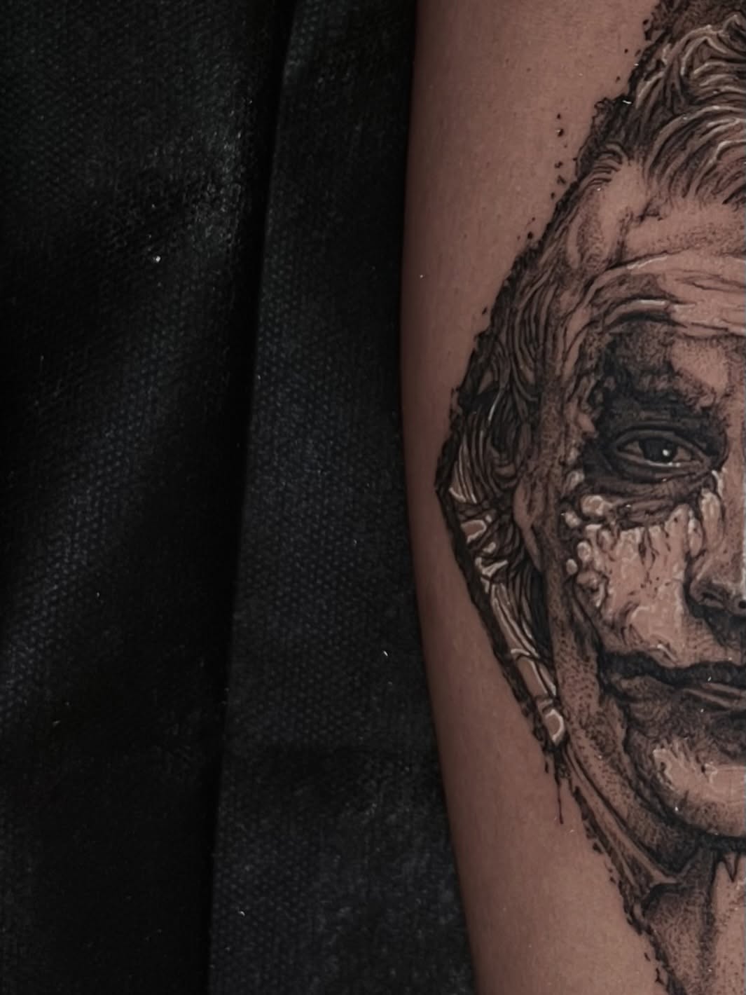 Tattoo by @domcalitattoo — black_and_grey