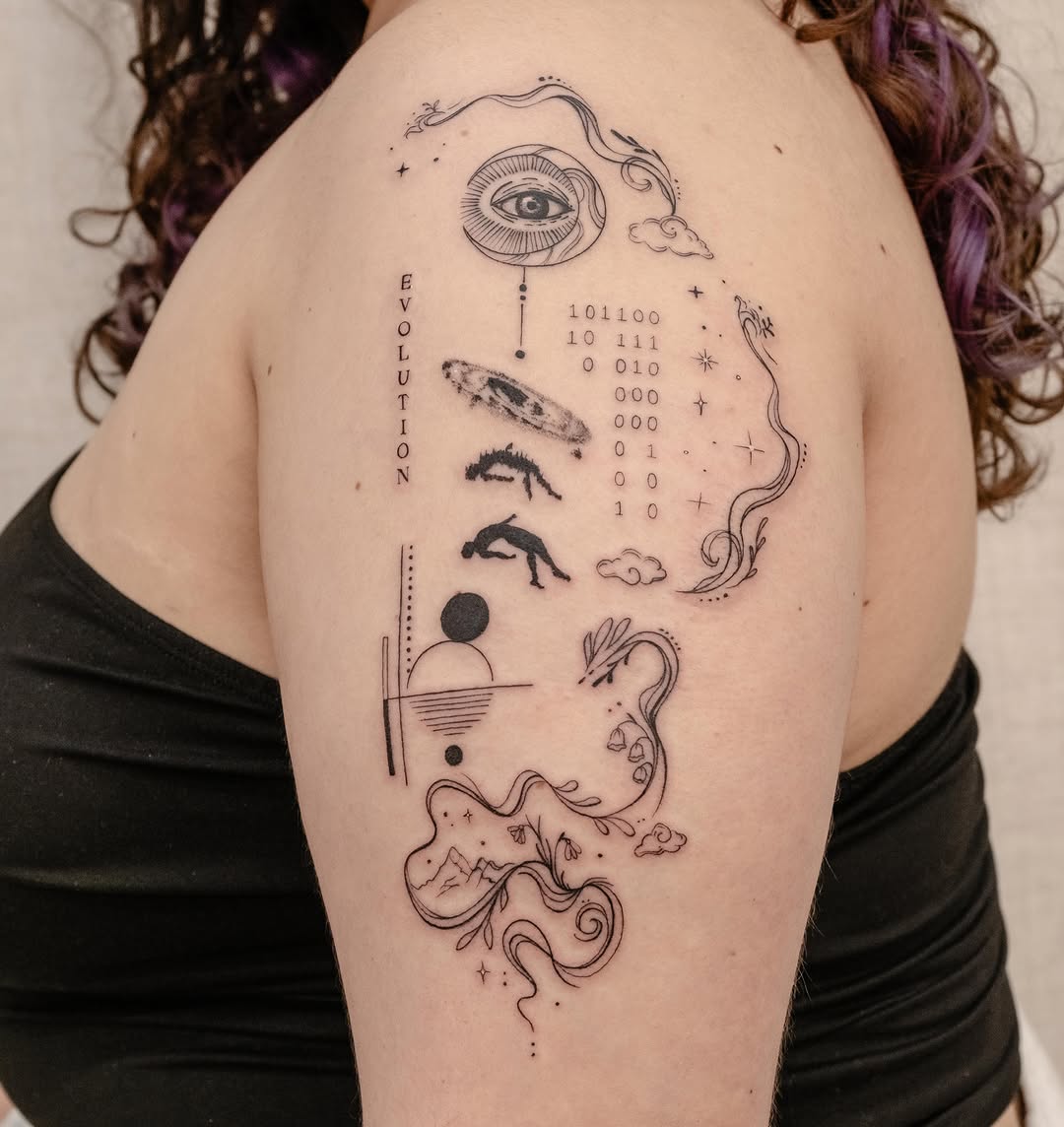 Tattoo by @koko.inker.houston β fine_line, illustrative