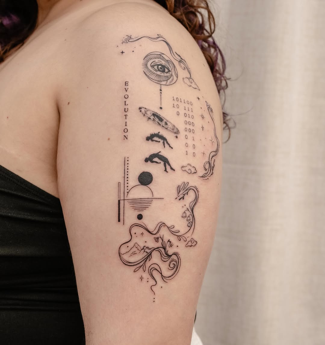 Tattoo by @koko.inker.houston β fine_line, illustrative