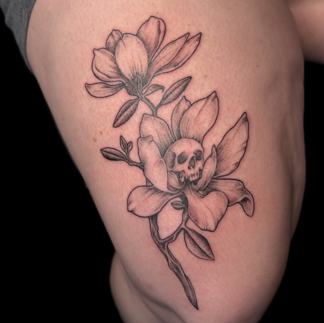 Tattoo by @piscesiscariot11 — black_and_grey, realism